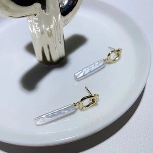 Fresh water baroque pearl earring